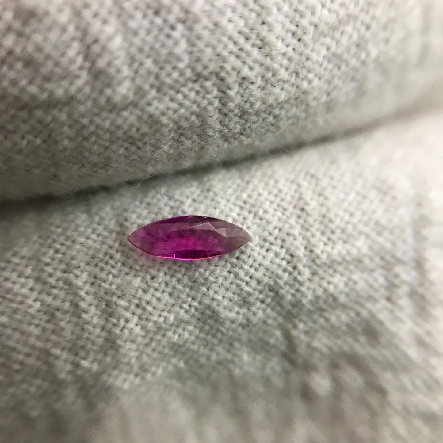 5.85x2.1mm Red Beryl 0.09 carat Marquise Cut, Faceted Natural Bixbite