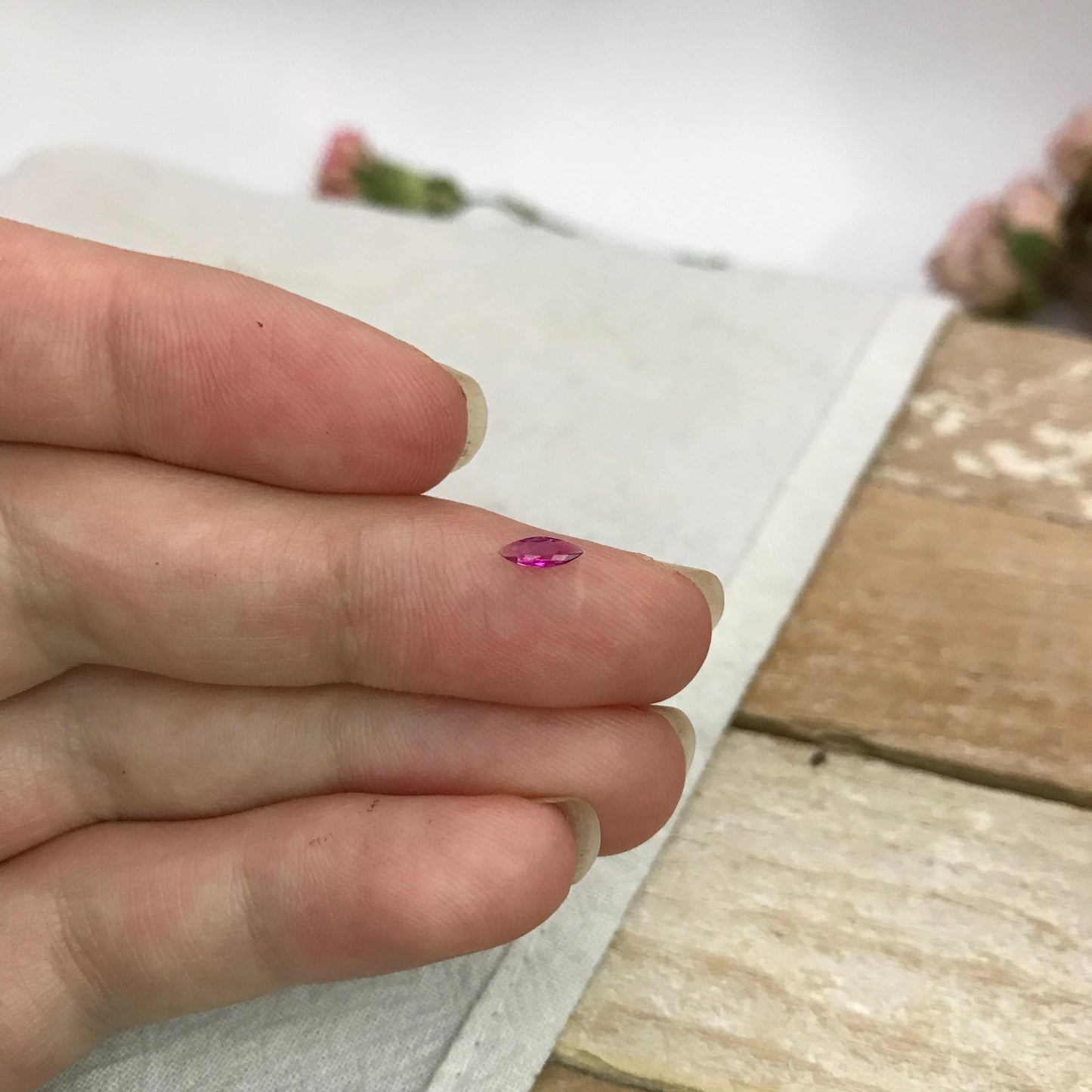 5.85x2.1mm Red Beryl 0.09 carat Marquise Cut, Faceted Natural Bixbite