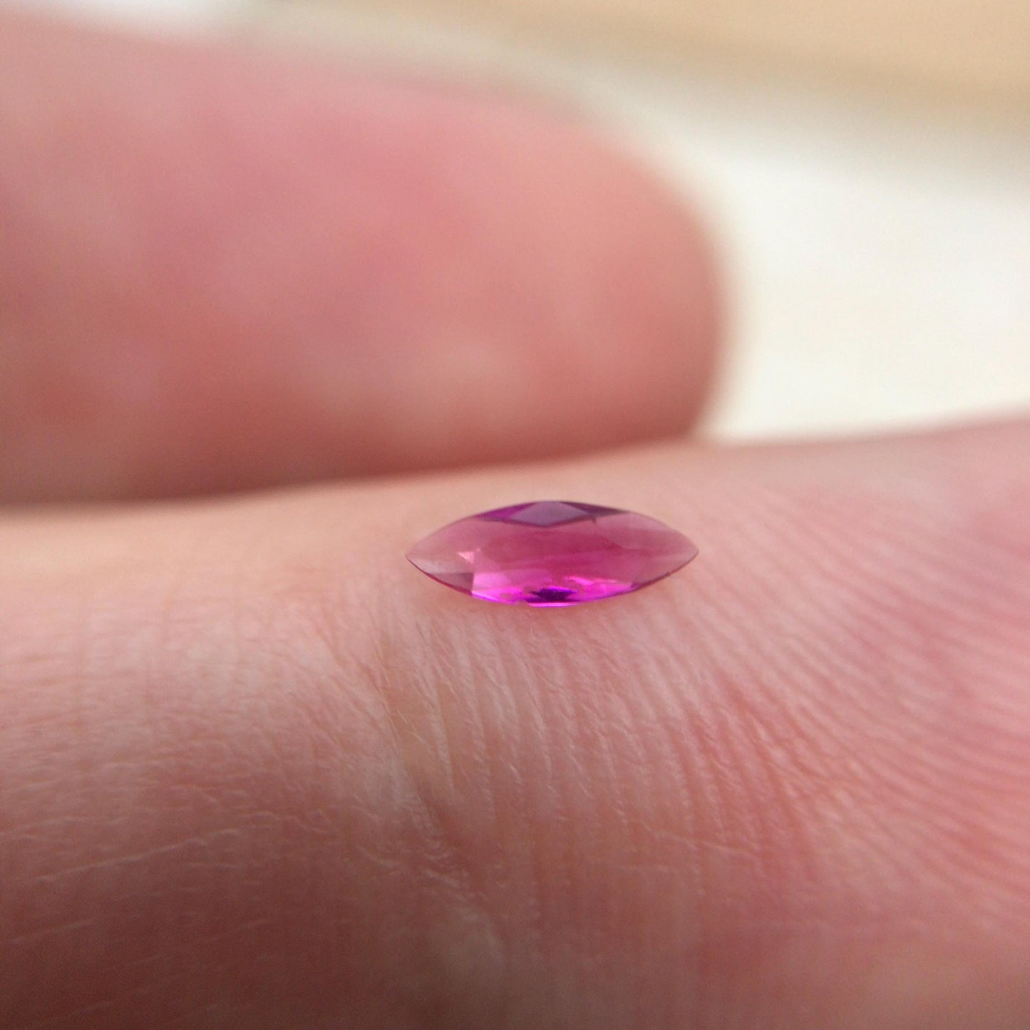 5.85x2.1mm Red Beryl 0.09 carat Marquise Cut, Faceted Natural Bixbite