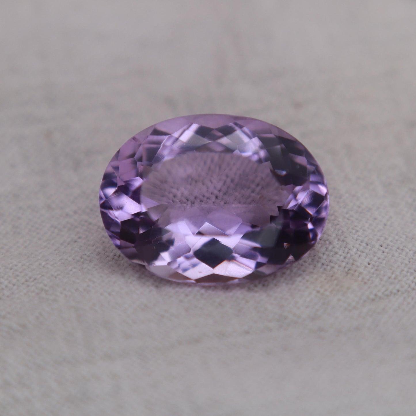 7.71 ct Light Purple Amethyst, 15.6x11.8mm Oval, Loose Gem Reclaimed/Recycled Gemstone