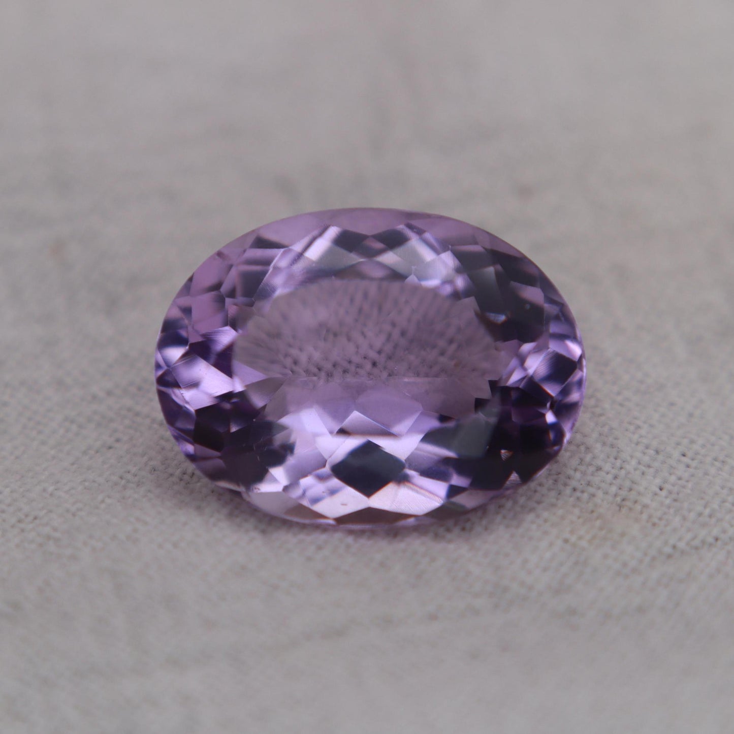 7.71 ct Light Purple Amethyst, 15.6x11.8mm Oval, Loose Gem Reclaimed/Recycled Gemstone