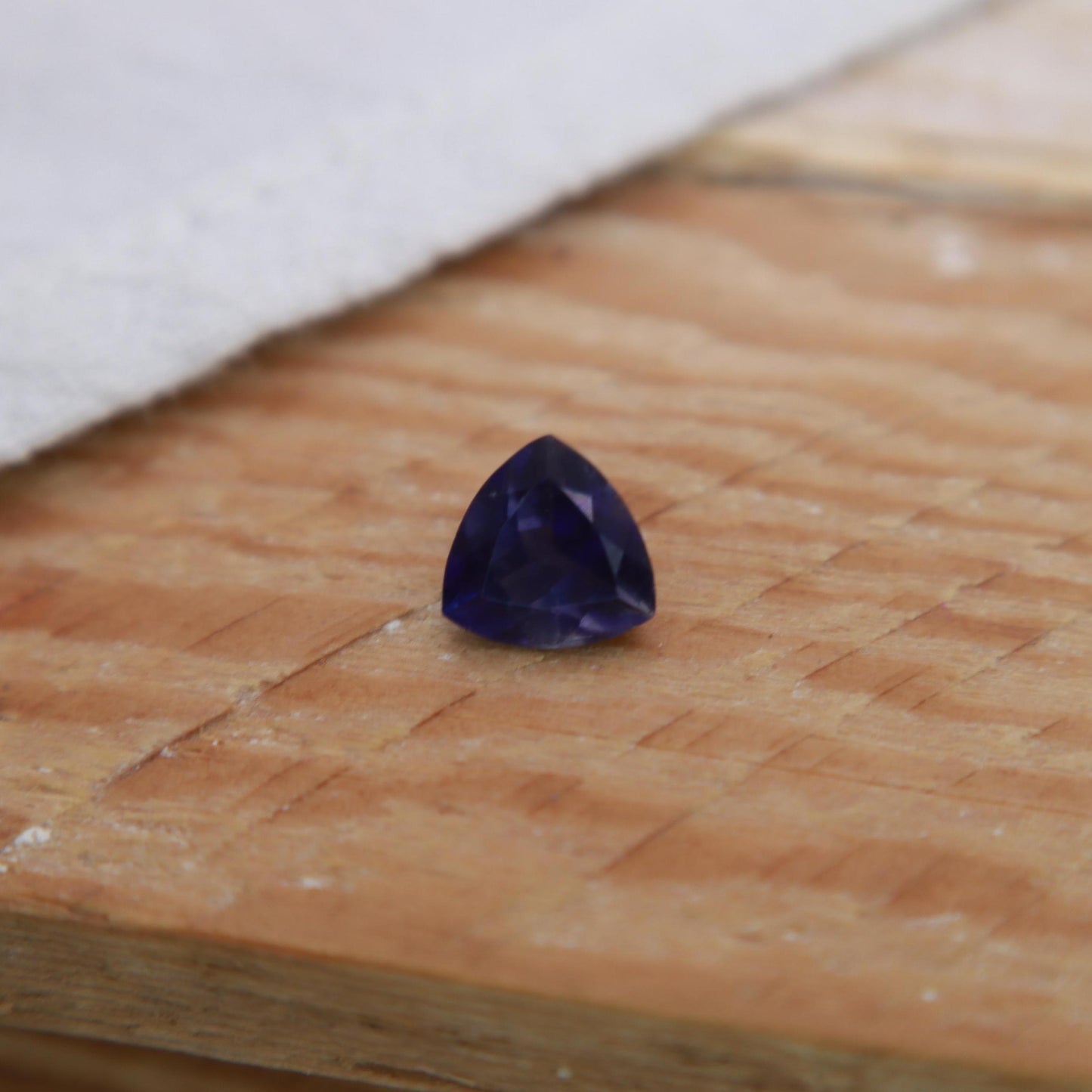 1.05 Carat Iolite 7mm Trillion Cut, Faceted Loose Gemstone