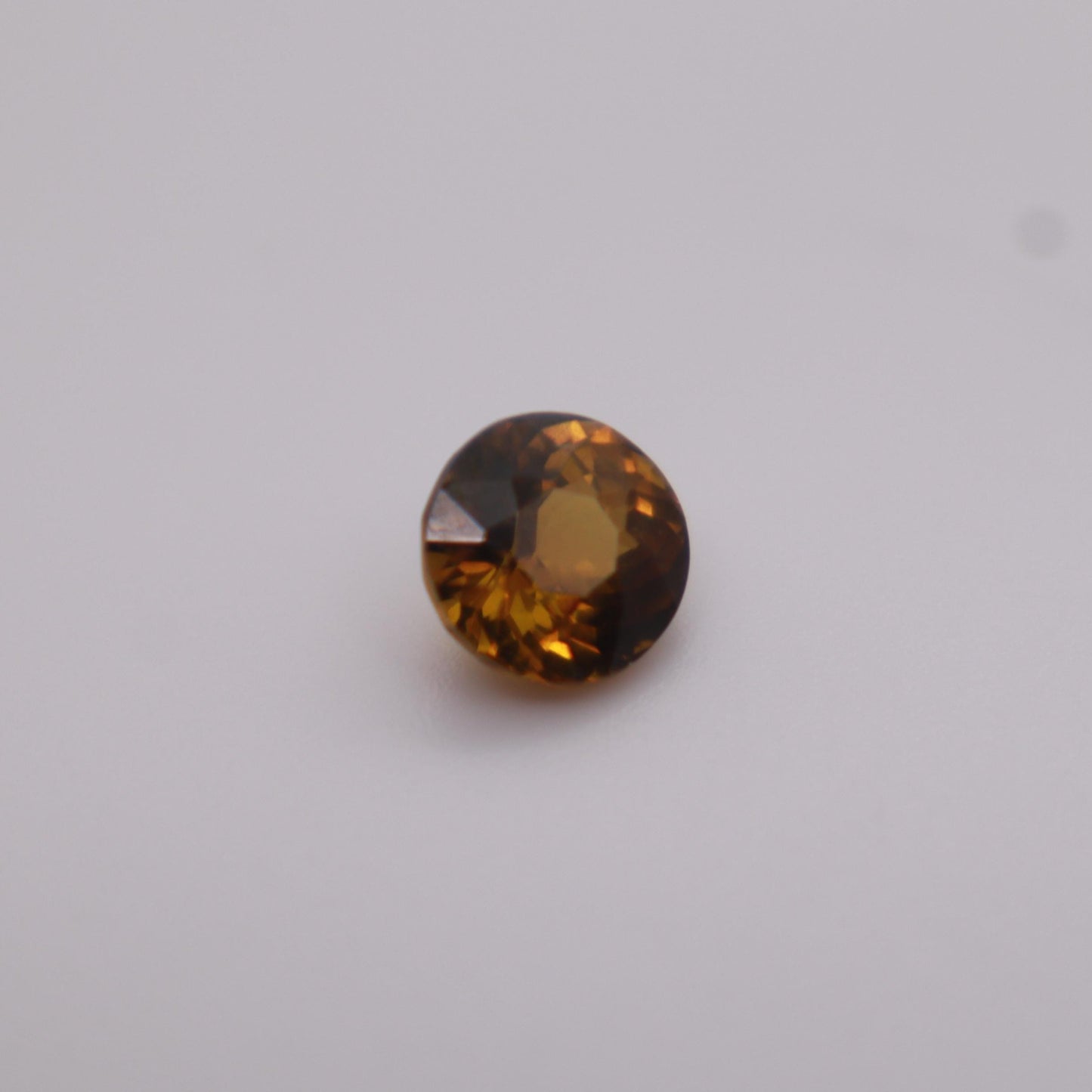 5.3mm Natural Golden Grossular Garnet 0.71 carat Round Faceted Loose Gem, Yellow-Orange Mali Garnet