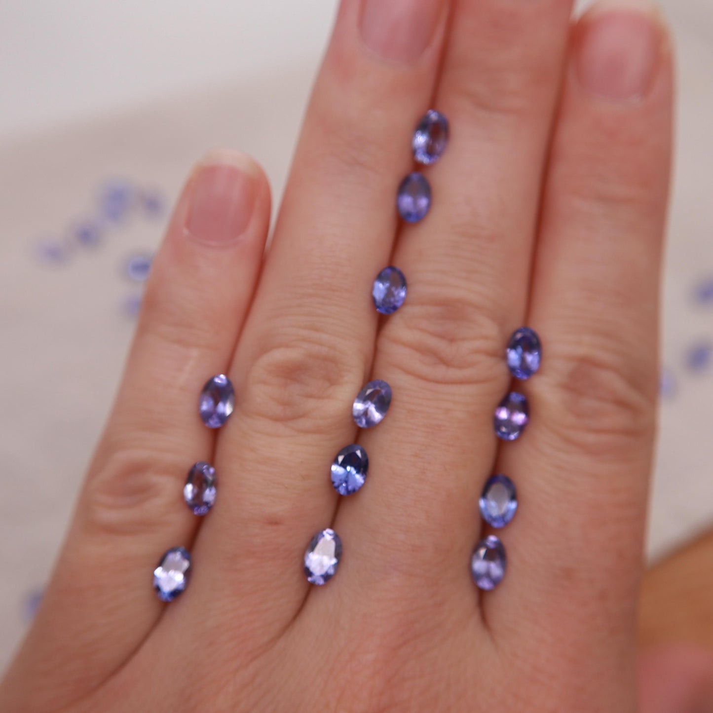 One 6x4mm Tanzanite Oval Cut, Faceted Loose Violet Gemstone, Natural Tanzanite, Zoisite