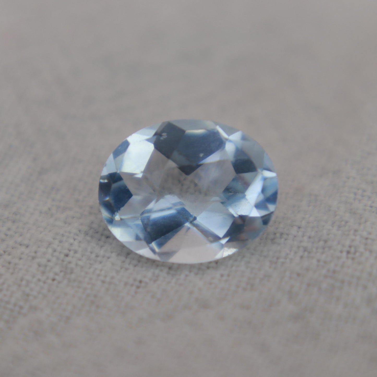 10x8mm Natural Light Blue Aquamarine 2.17 carat, Oval cut Loose Faceted Gemstone