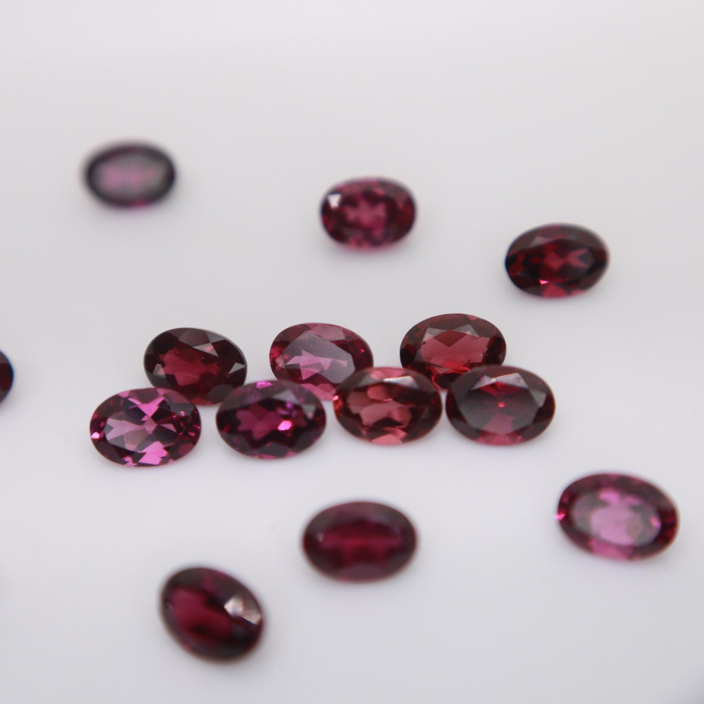 One 7x5mm Purple Garnet Oval Cut, Faceted Loose Gemstone, 1 carat
