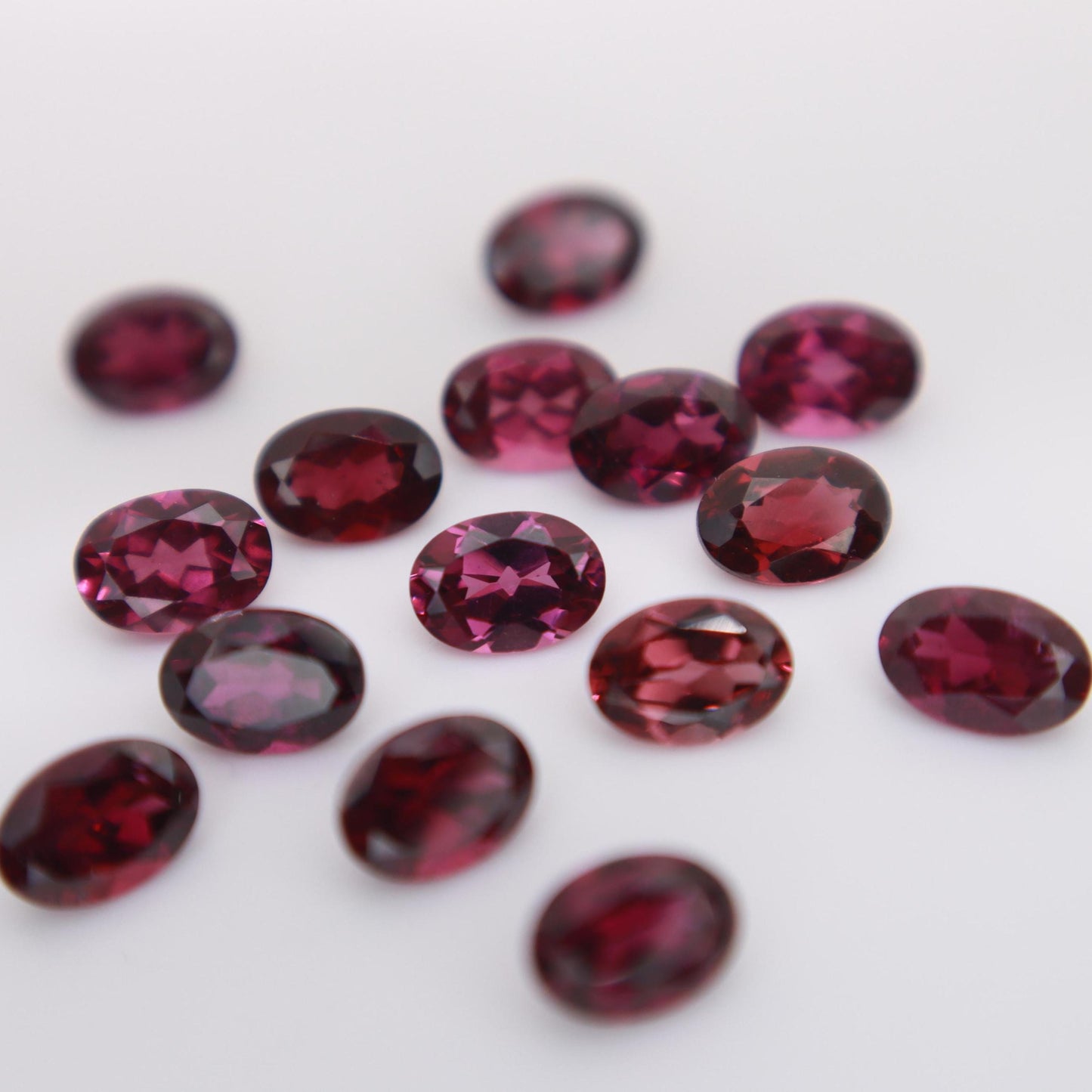 One 7x5mm Purple Garnet Oval Cut, Faceted Loose Gemstone, 1 carat