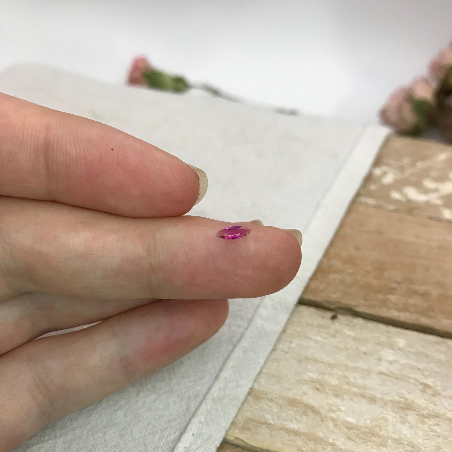 5.85x2.1mm Red Beryl 0.09 carat Marquise Cut, Faceted Natural Bixbite