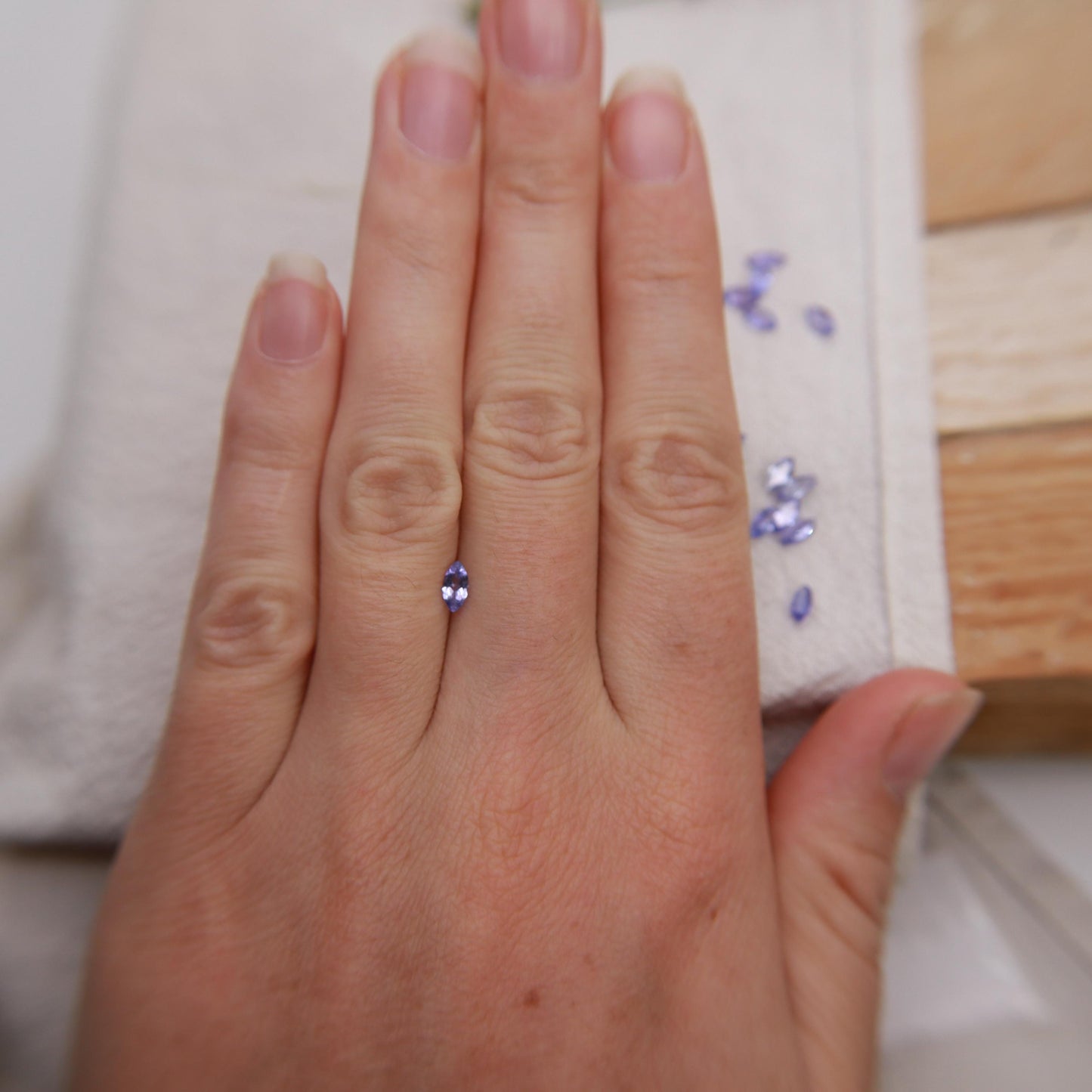 One 6x3mm Tanzanite Marquise Cut, Faceted Loose Violet Gemstone, Natural Tanzanite, Zoisite