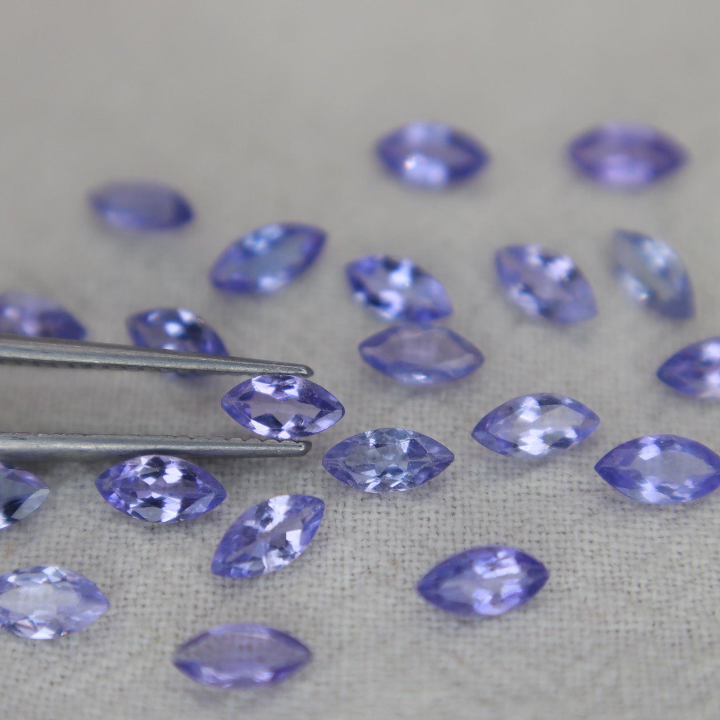 One 6x3mm Tanzanite Marquise Cut, Faceted Loose Violet Gemstone, Natural Tanzanite, Zoisite