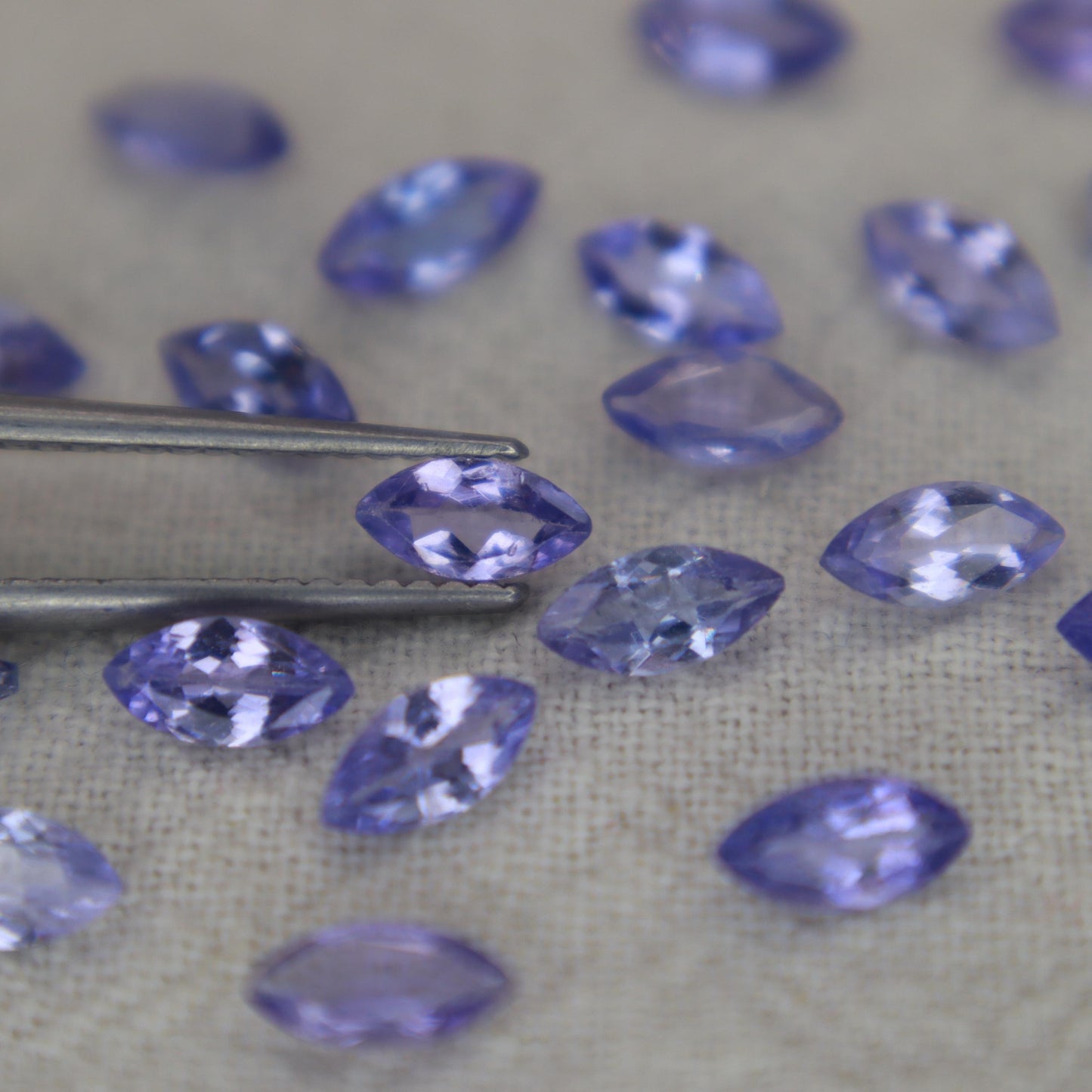 One 6x3mm Tanzanite Marquise Cut, Faceted Loose Violet Gemstone, Natural Tanzanite, Zoisite