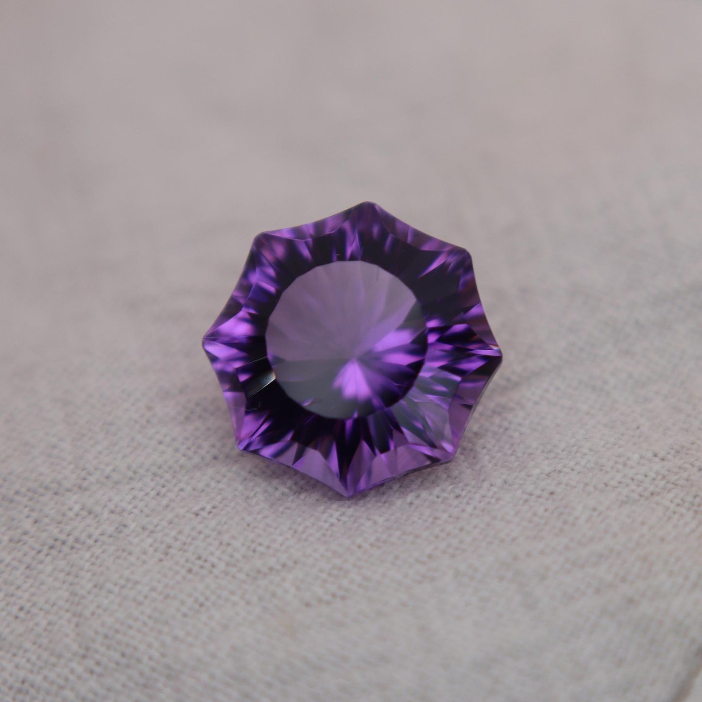 12mm Purple Amethyst 6.29 Carat Fancy Octagon Cut Loose Natural February Birthstone