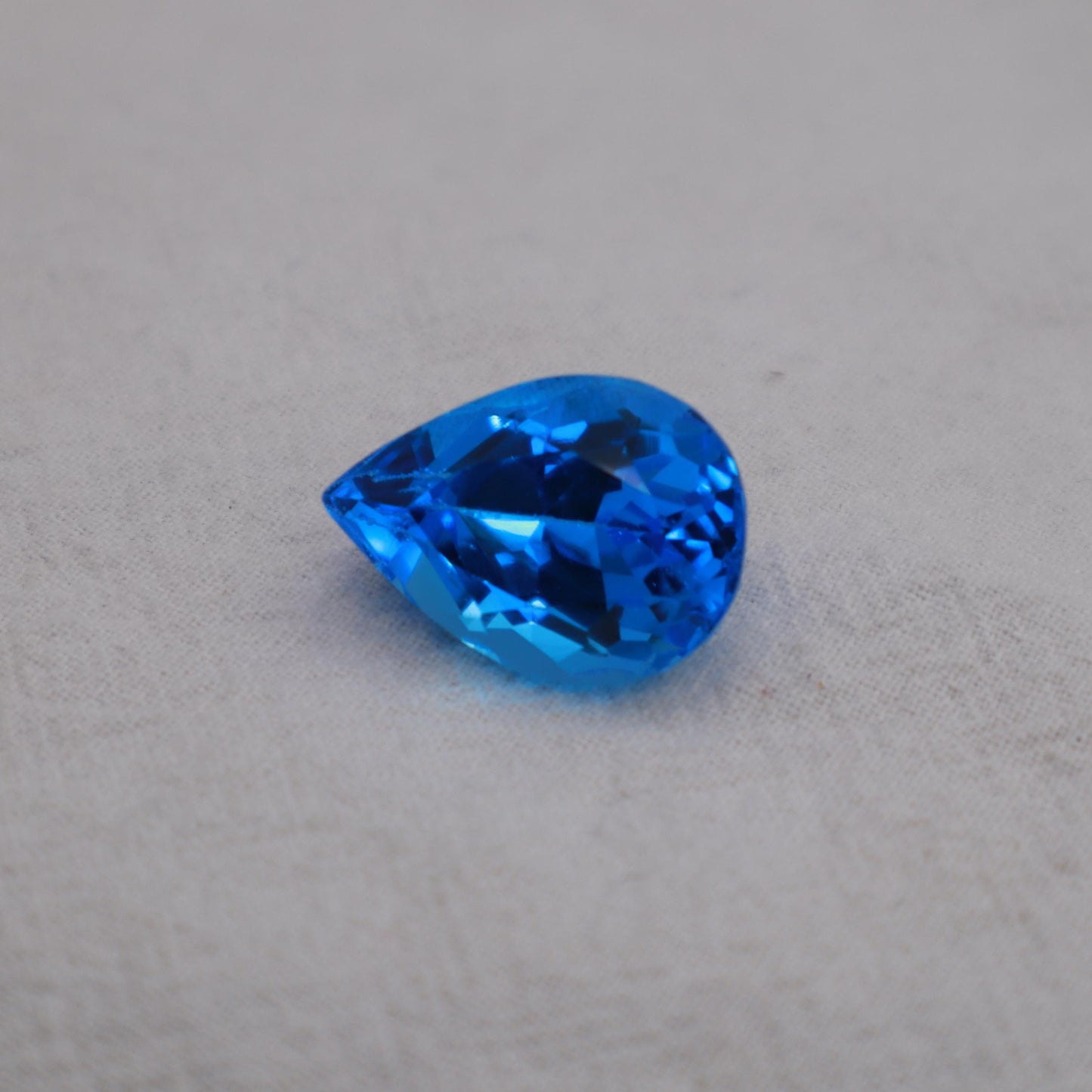 21x15mm Swiss Blue Topaz, Pear Cut, 25.40 carat Loose Faceted Gem