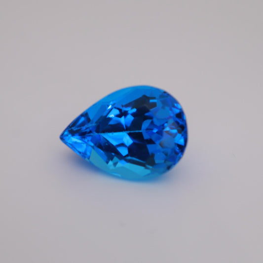 21x15mm Swiss Blue Topaz, Pear Cut, 25.40 carat Loose Faceted Gem