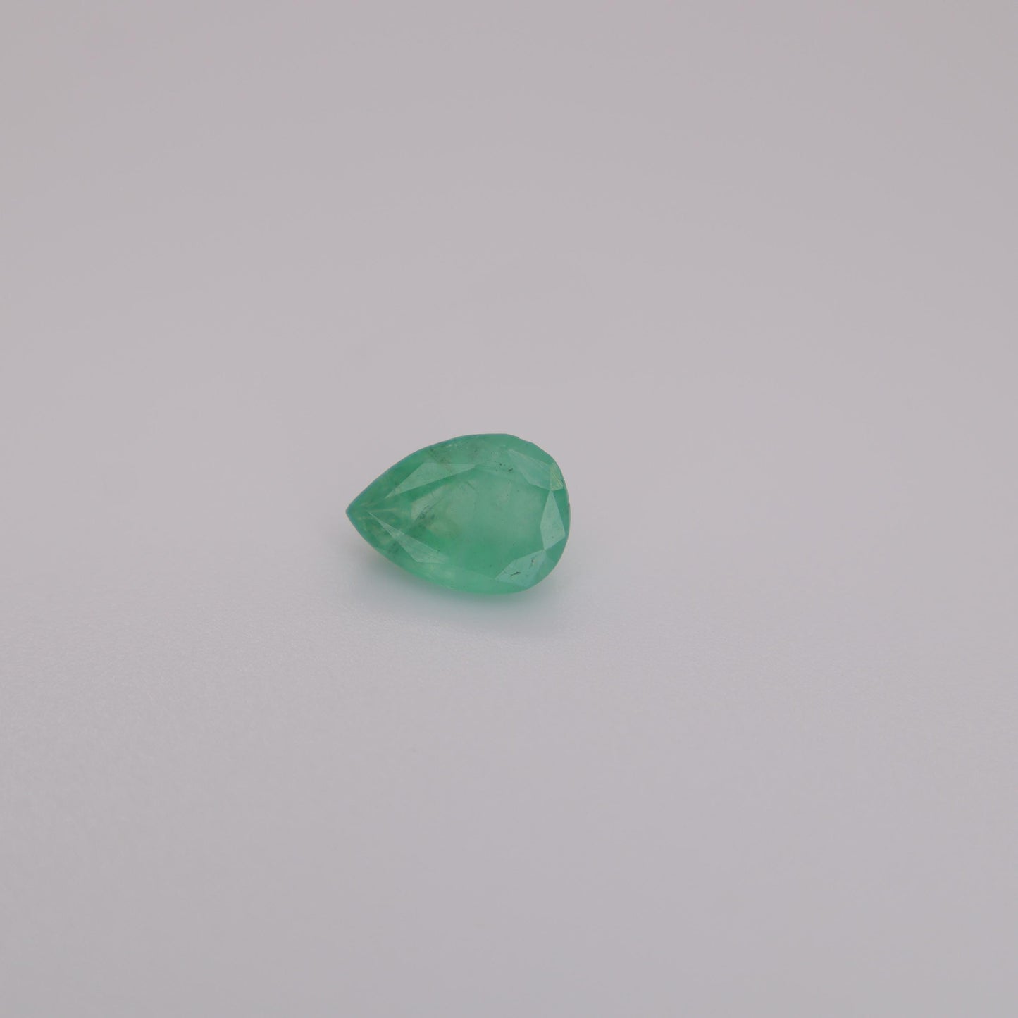 7x5mm Emerald 0.74 carat Pear Cut, Faceted Loose Gemstone