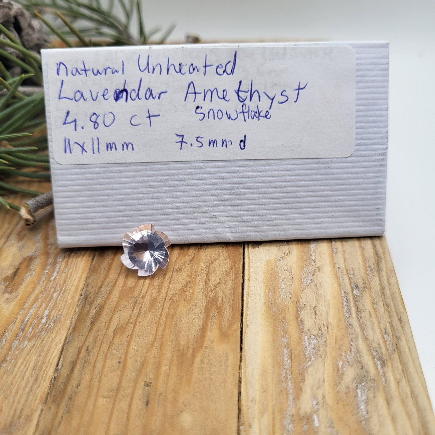 11mm Fancy Cut Lavender Quartz 4.80 Carat Loose Faceted Gemstone