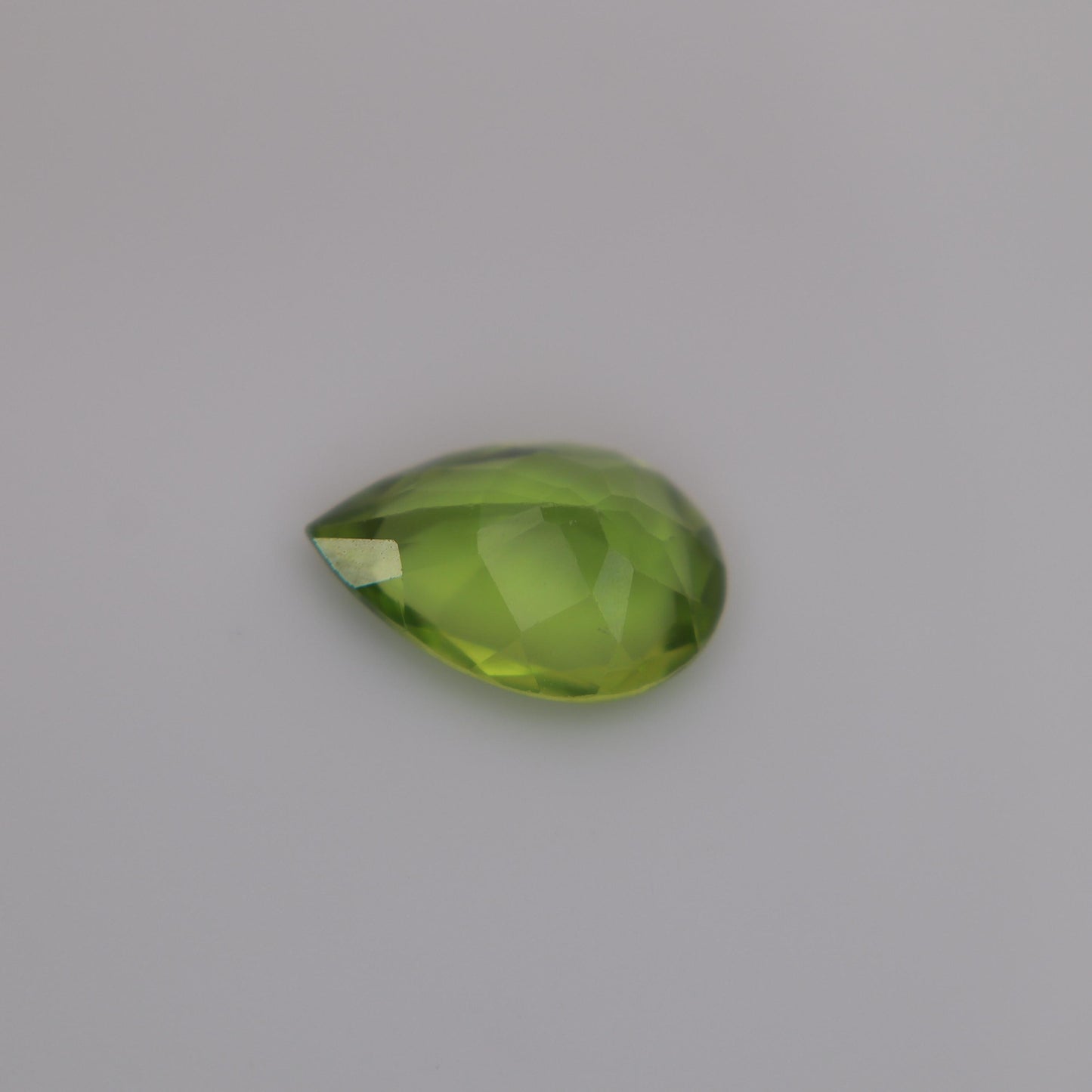 Green Peridot 12x8mm Pear Cut 2.94 carat Loose Natural Gem, August Birthstone for Jewelry Making Faceted Gemstone,