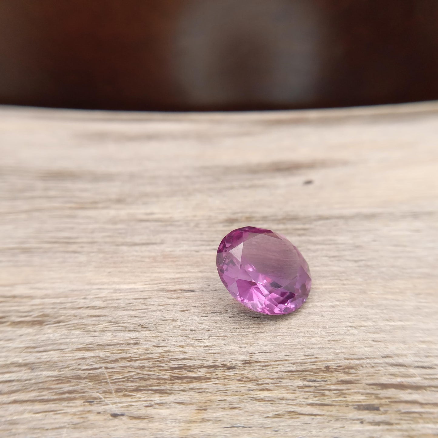 12.3mm Purple  Lab Sapphire Round Cut 7.74 Carats, Faceted Loose