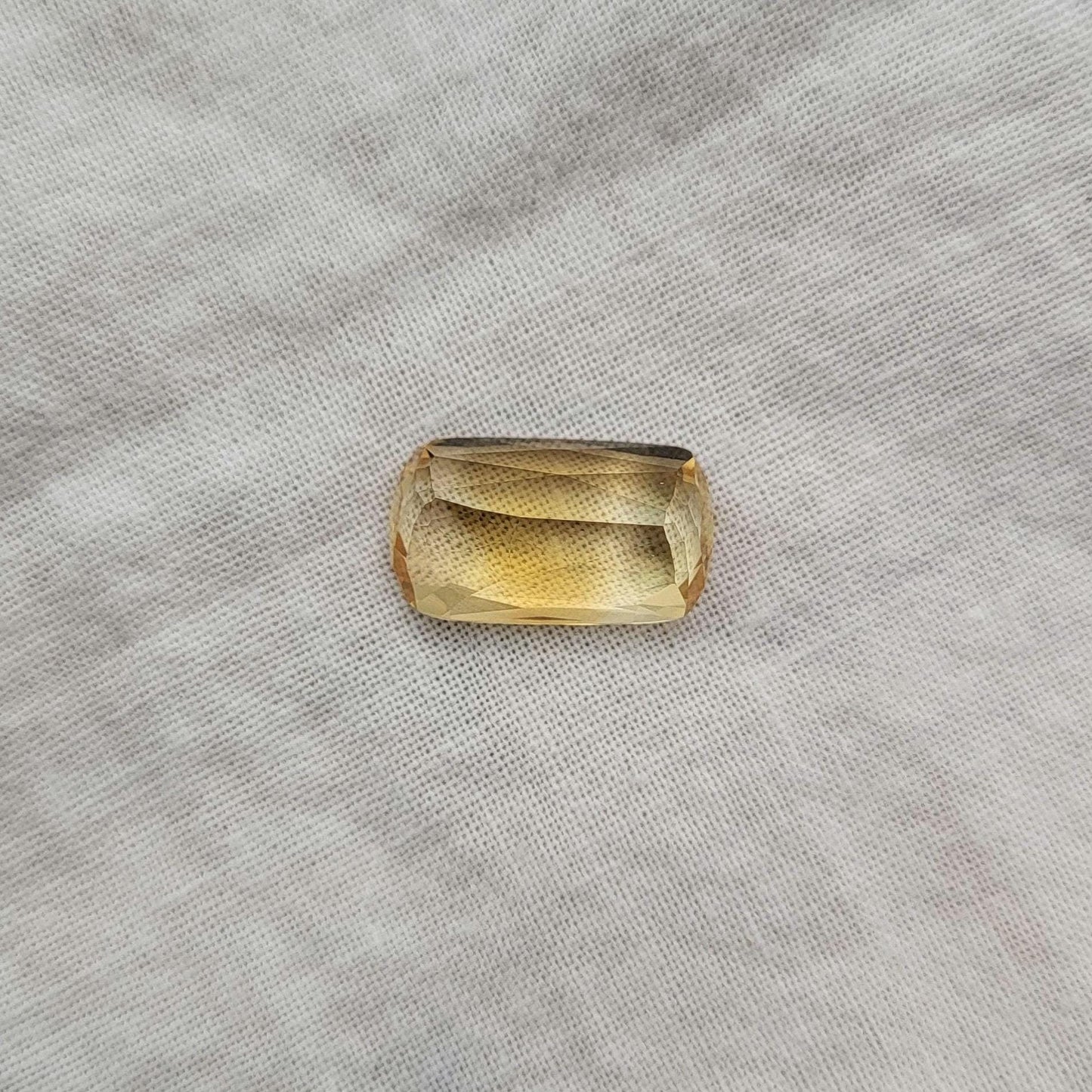 5.52 Carat Yellow-Orange Citrine 14.3x8.3mm long Cushion Cut, November Birthstone