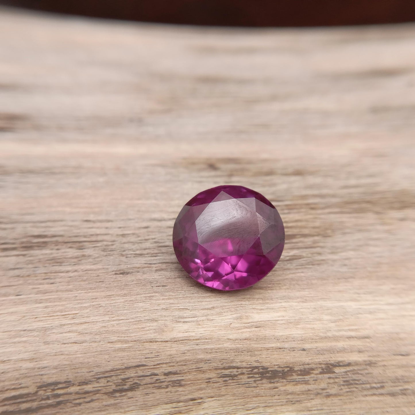 13.5mm Purple Lab Sapphire Round Cut 10.55 Carats, Faceted Loose
