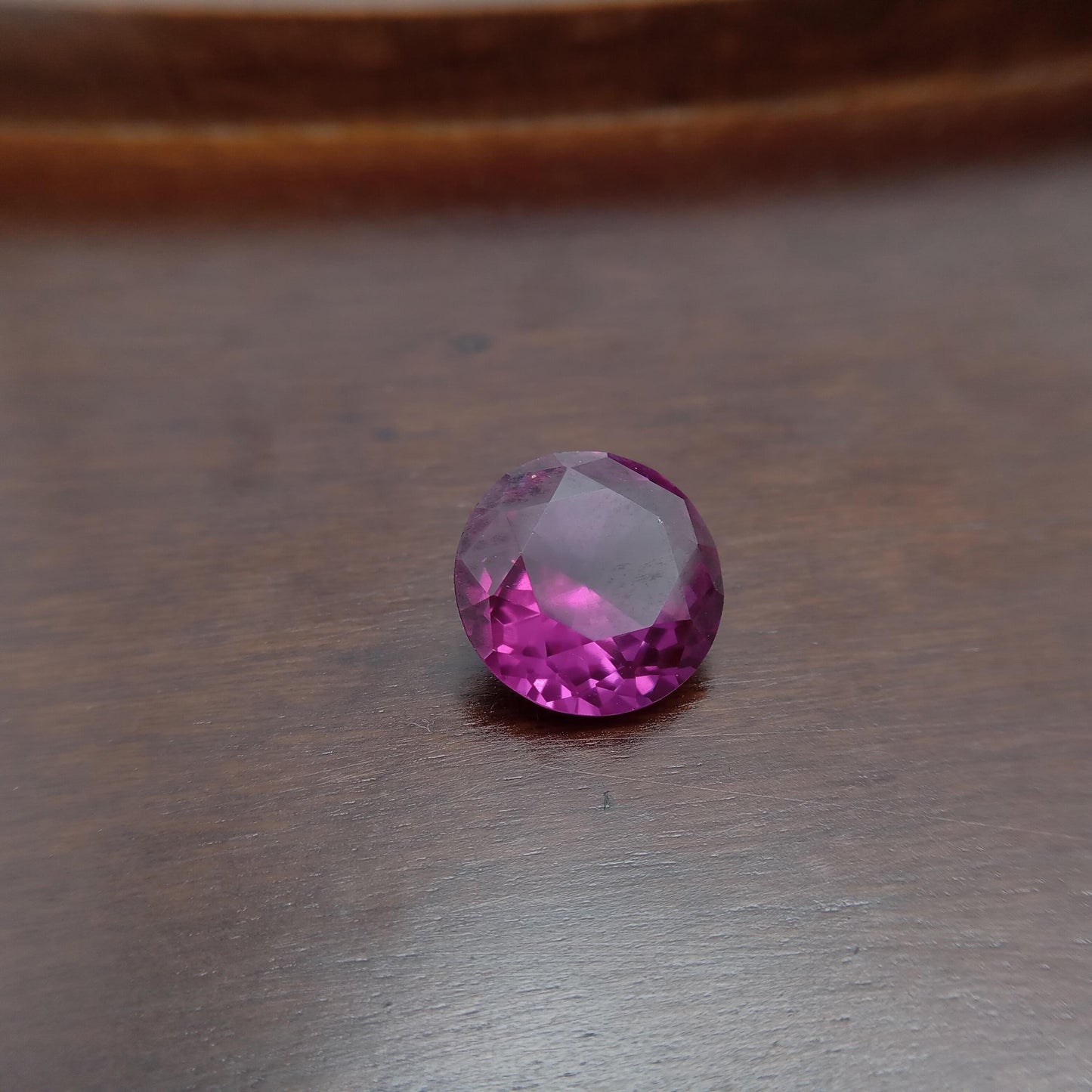 13.5mm Purple Lab Sapphire Round Cut 10.55 Carats, Faceted Loose