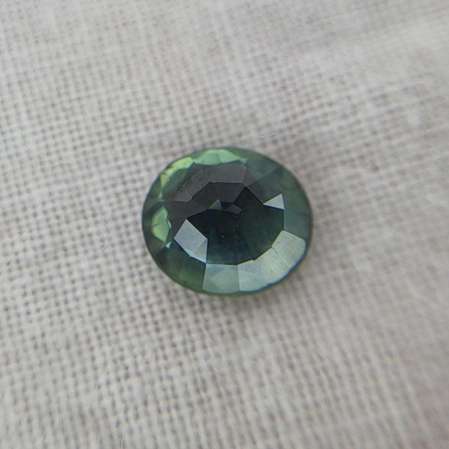 0.81 ct Natural Blue-Green Sapphire 6.2x5.4mm Oval Cut Heated, Faceted Loose Gemstone