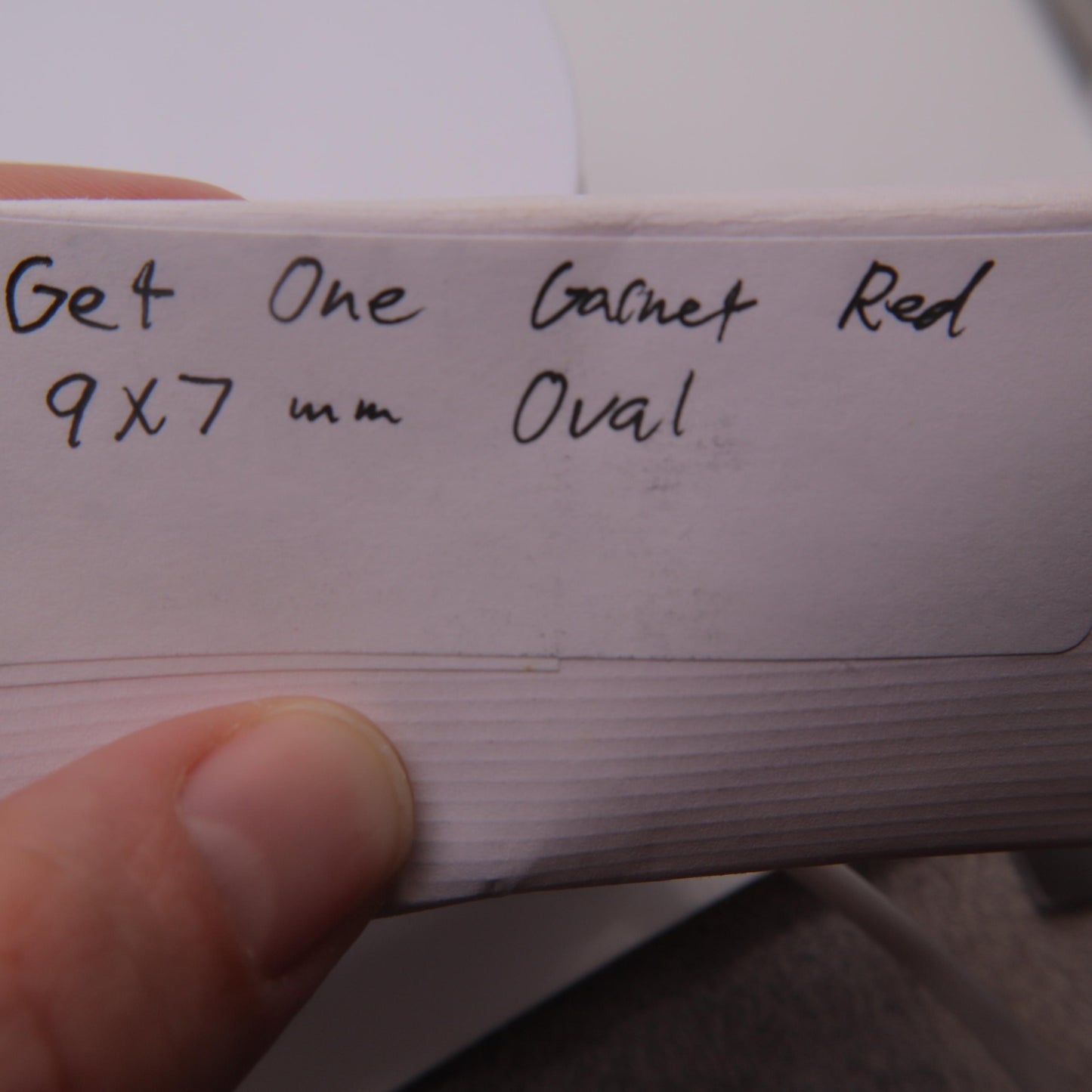 One Red Garnet 9x7mm Oval Cut, Faceted Loose Gemstone