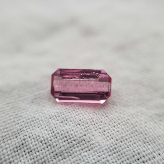0.61 carat Octagon Pink Tourmaline 7x4mm, Natural Unheated