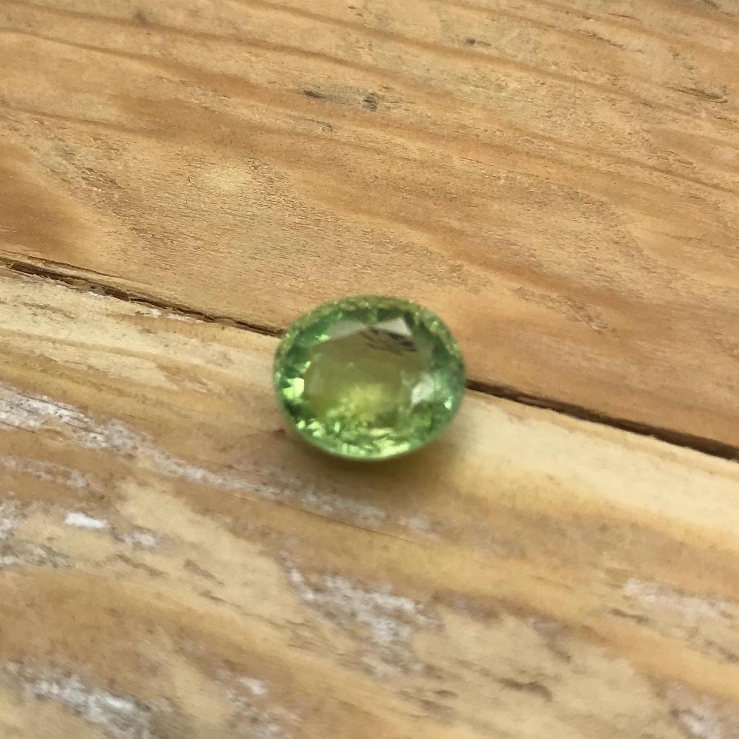 3.57 Carat Natural Green Tourmaline 10x9mm Oval Cut, Faceted Loose Gemstone