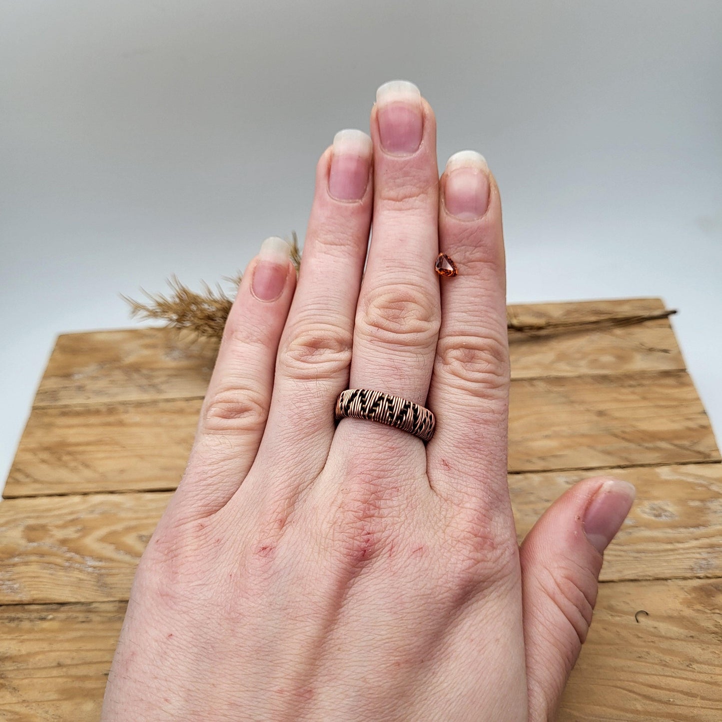 0.82 ct Natural Orange Spessartite Garnet 6.2x4.7mm Squashed Trillion Faceted Gemstone Loose Gem Bright Orange Garnet