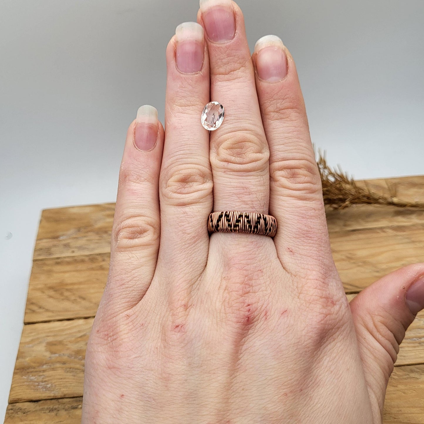 9x7mm Light Pink Morganite 1.22 Carat Oval Cut Morganite, Faceted Loose Beryl