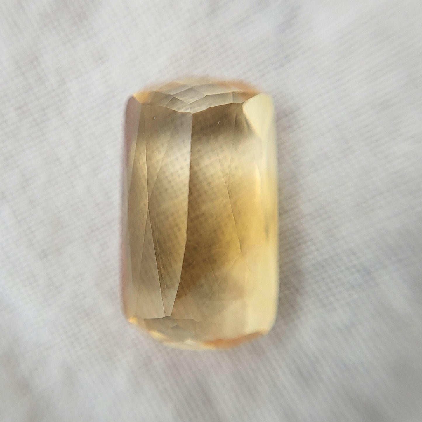 5.52 Carat Yellow-Orange Citrine 14.3x8.3mm long Cushion Cut, November Birthstone