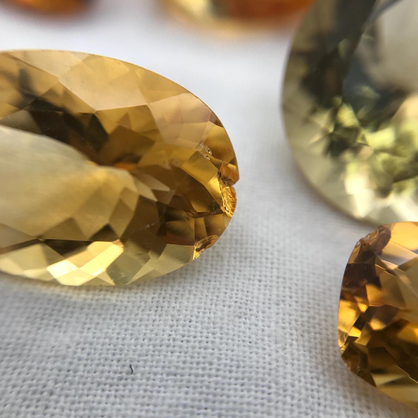 123 carat Lot of Worn Citrine, 15 Stones, Worn Faceted Discount Gemstone, Reclaimed/Recycled, Pre-formed Facet Rough, Re-cutting