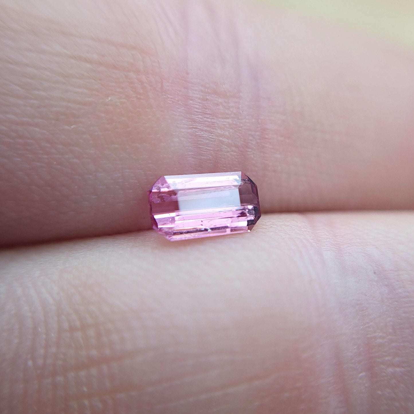 0.61 carat Octagon Pink Tourmaline 7x4mm, Natural Unheated