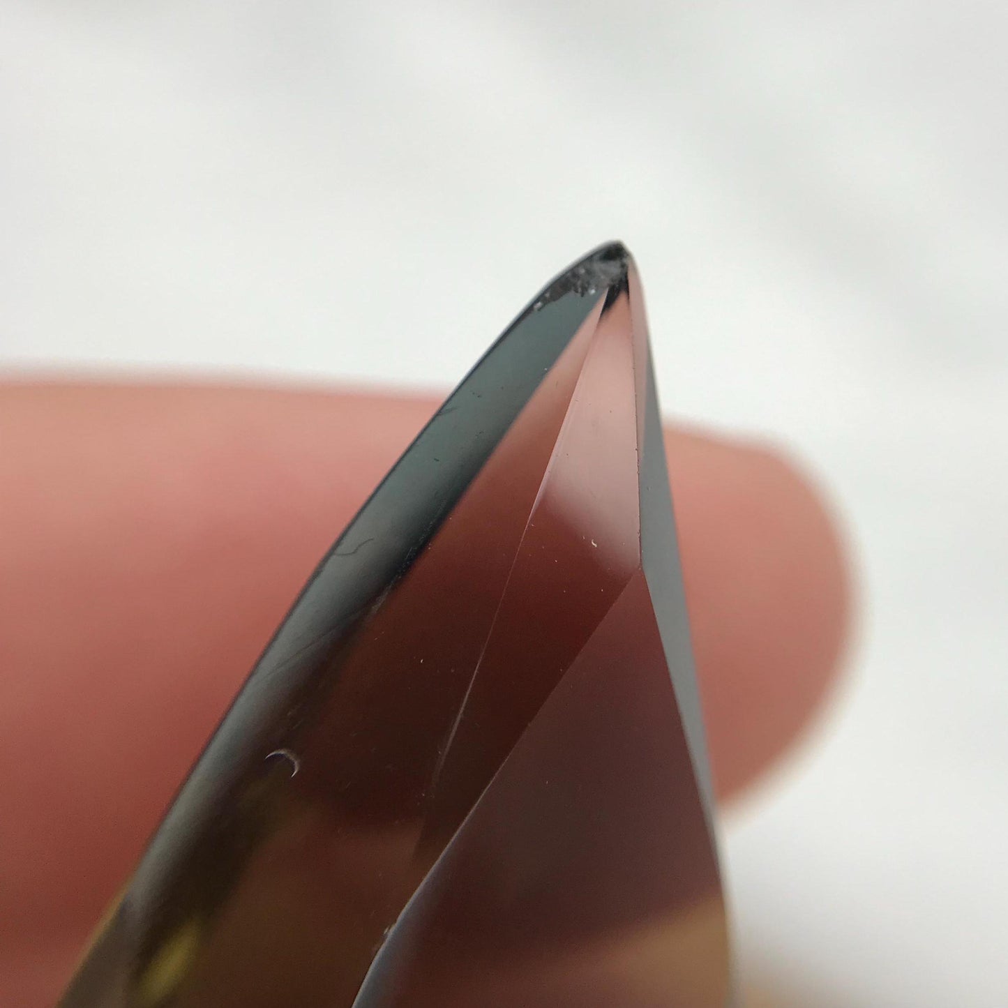 30 Ct Smoky Quartz 31x17.5 Pear cut Loose Brown Quartz with a Chip