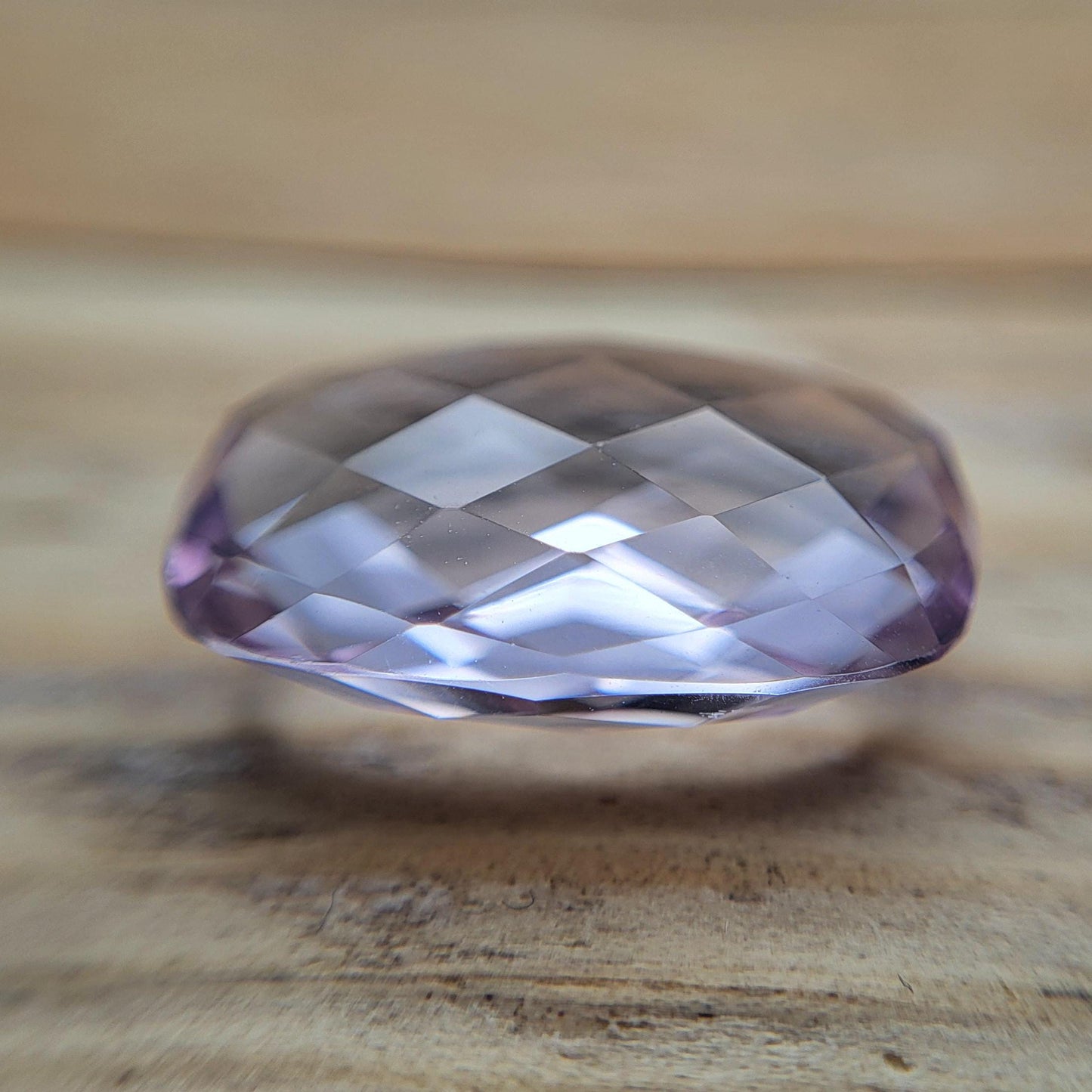 18x13mm Light Purple Amethyst, 12.14 Carat Cushion Cut Gemstone