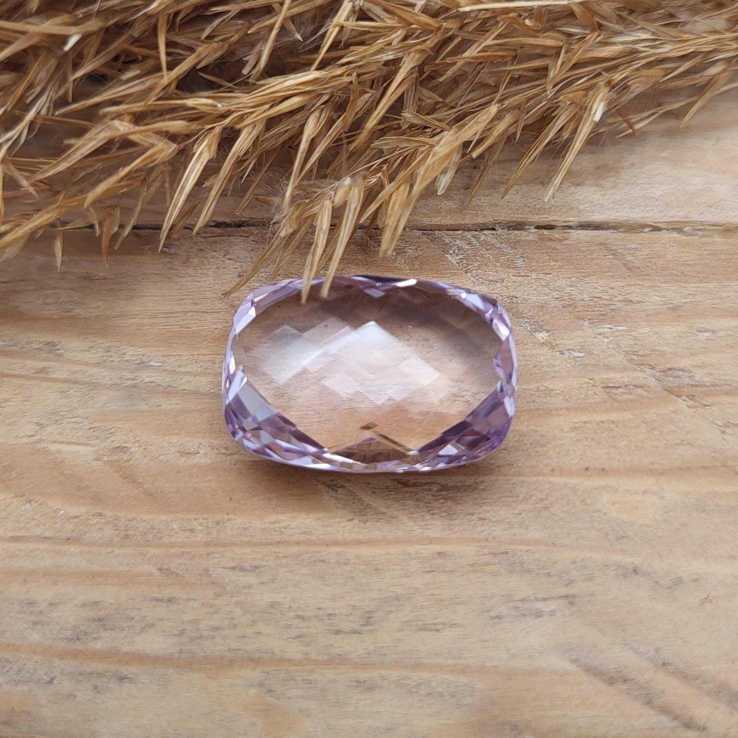 18x13mm Light Purple Amethyst, 12.14 Carat Cushion Cut Gemstone