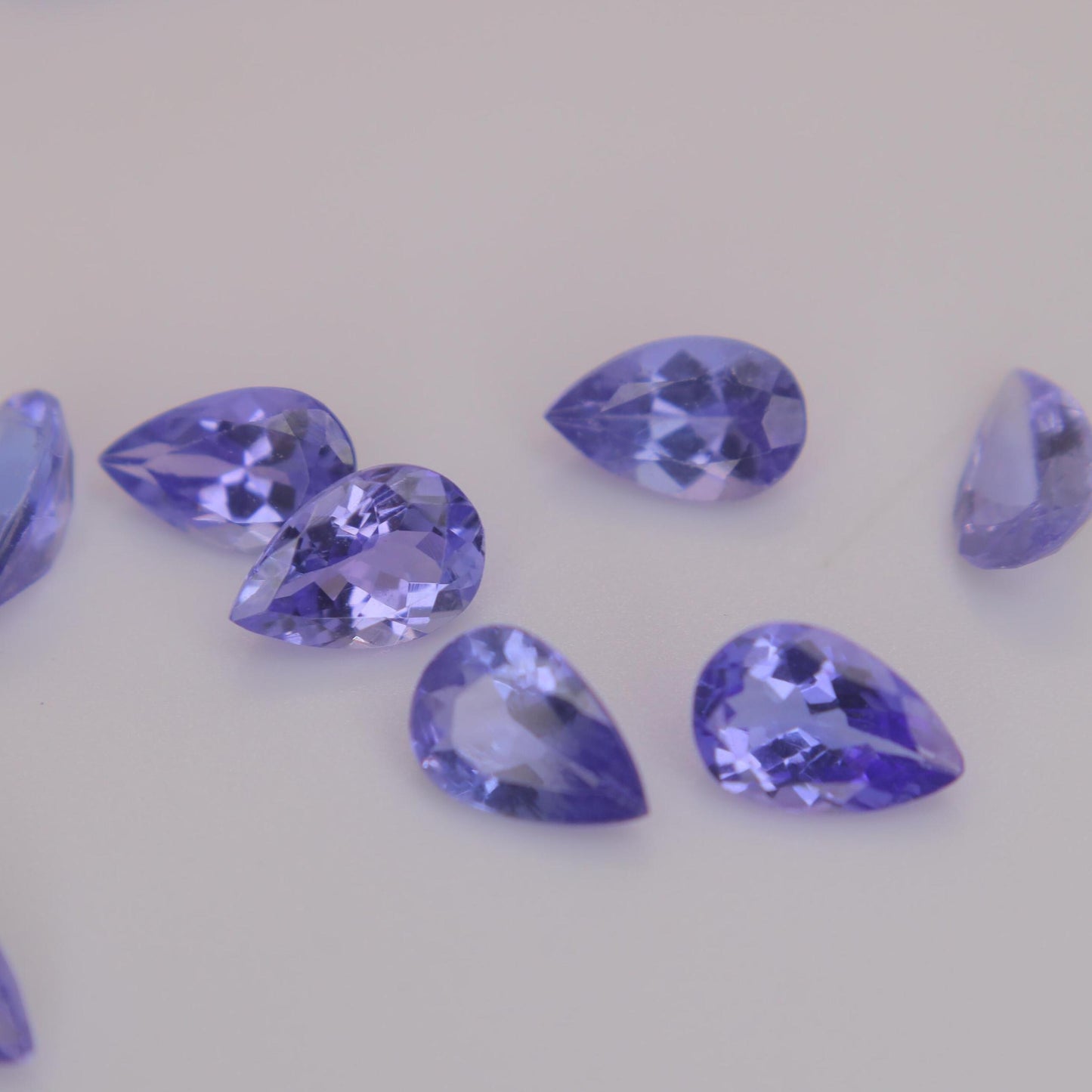 One 6x4mm Tanzanite Pear Cut, Faceted Loose Violet Gemstone, Natural Tanzanite, Zoisite