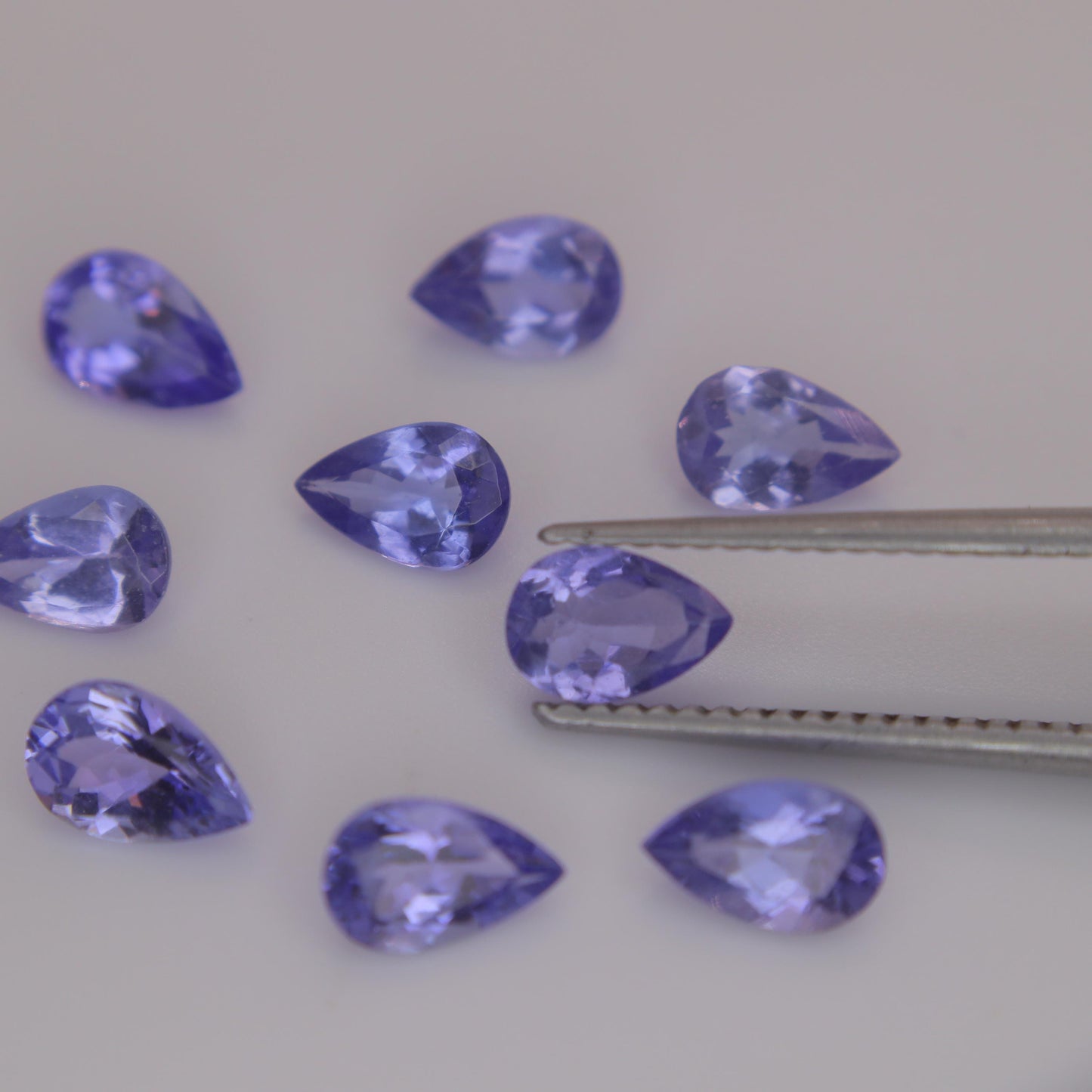 One 6x4mm Tanzanite Pear Cut, Faceted Loose Violet Gemstone, Natural Tanzanite, Zoisite