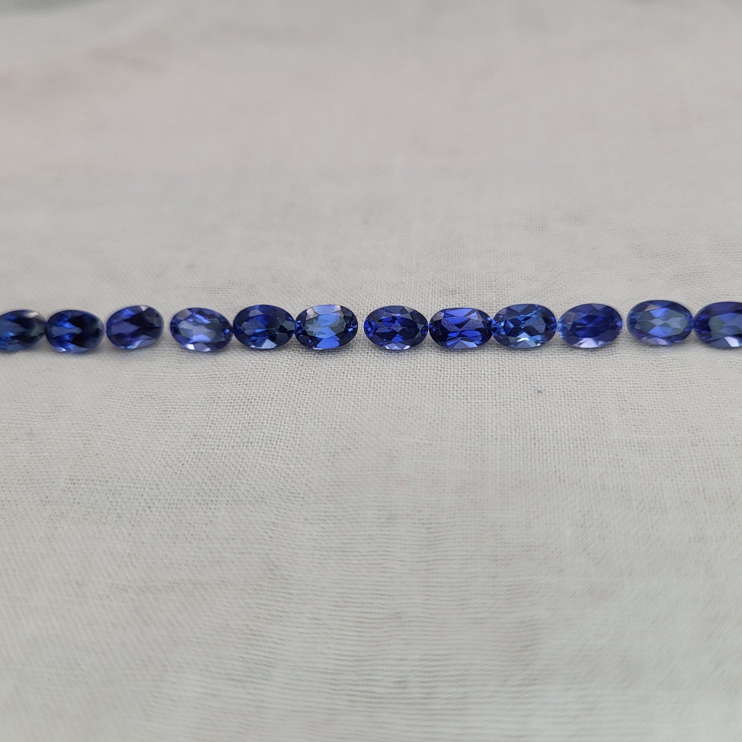 One- 6x4mm, Lab Blue Sapphire, Lab Sapphire