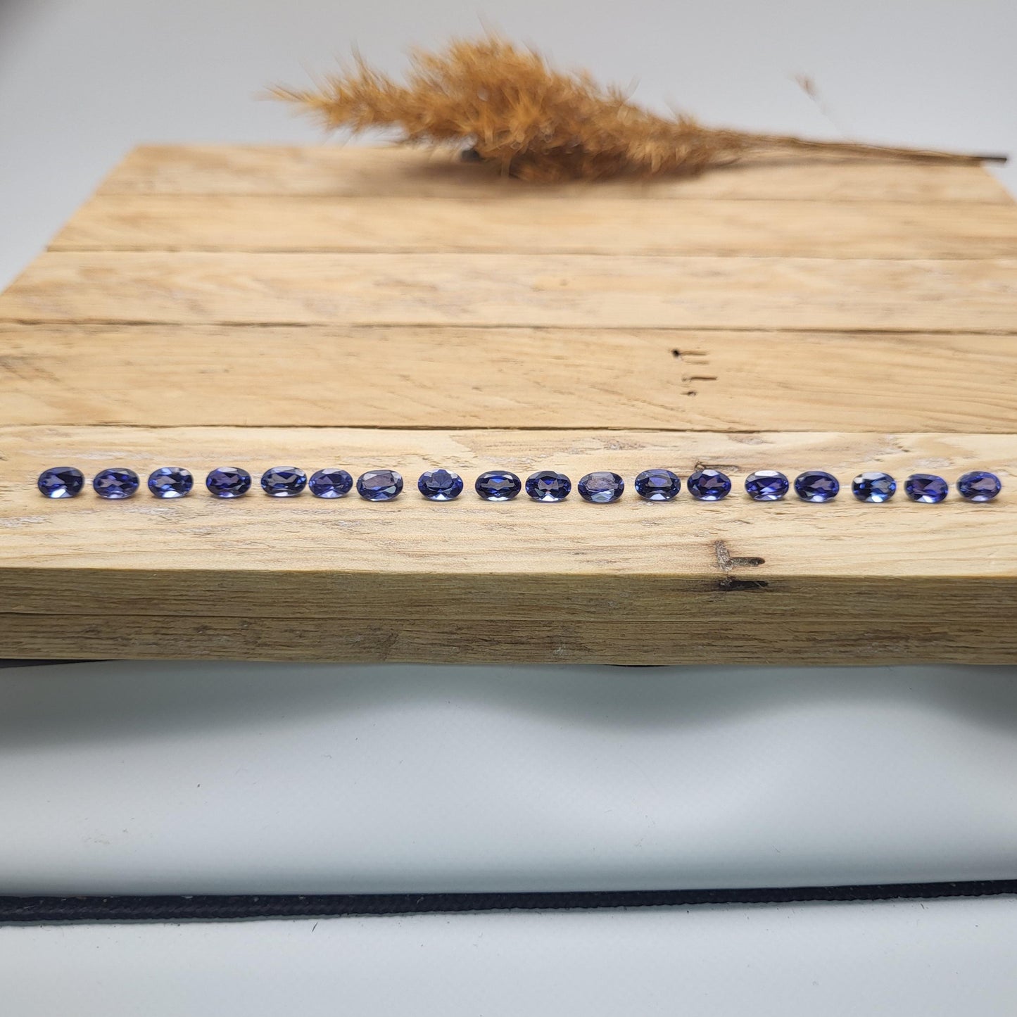 One- 6x4mm, Lab Blue Sapphire, Lab Sapphire