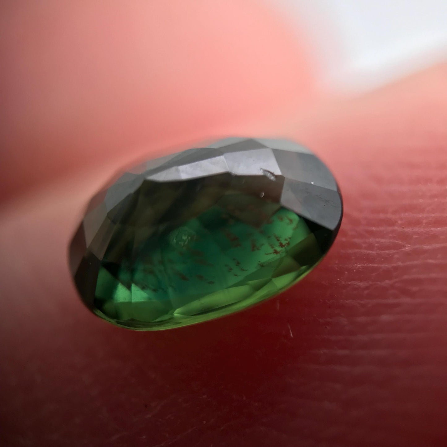 0.78 Ct Natural Greenish Blue Sapphire 6.5x4.8mm Oval Cut Heated