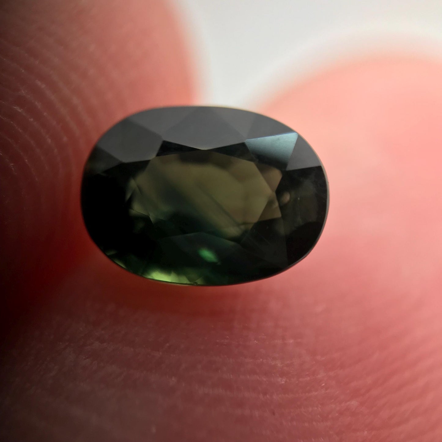 0.78 Ct Natural Greenish Blue Sapphire 6.5x4.8mm Oval Cut Heated