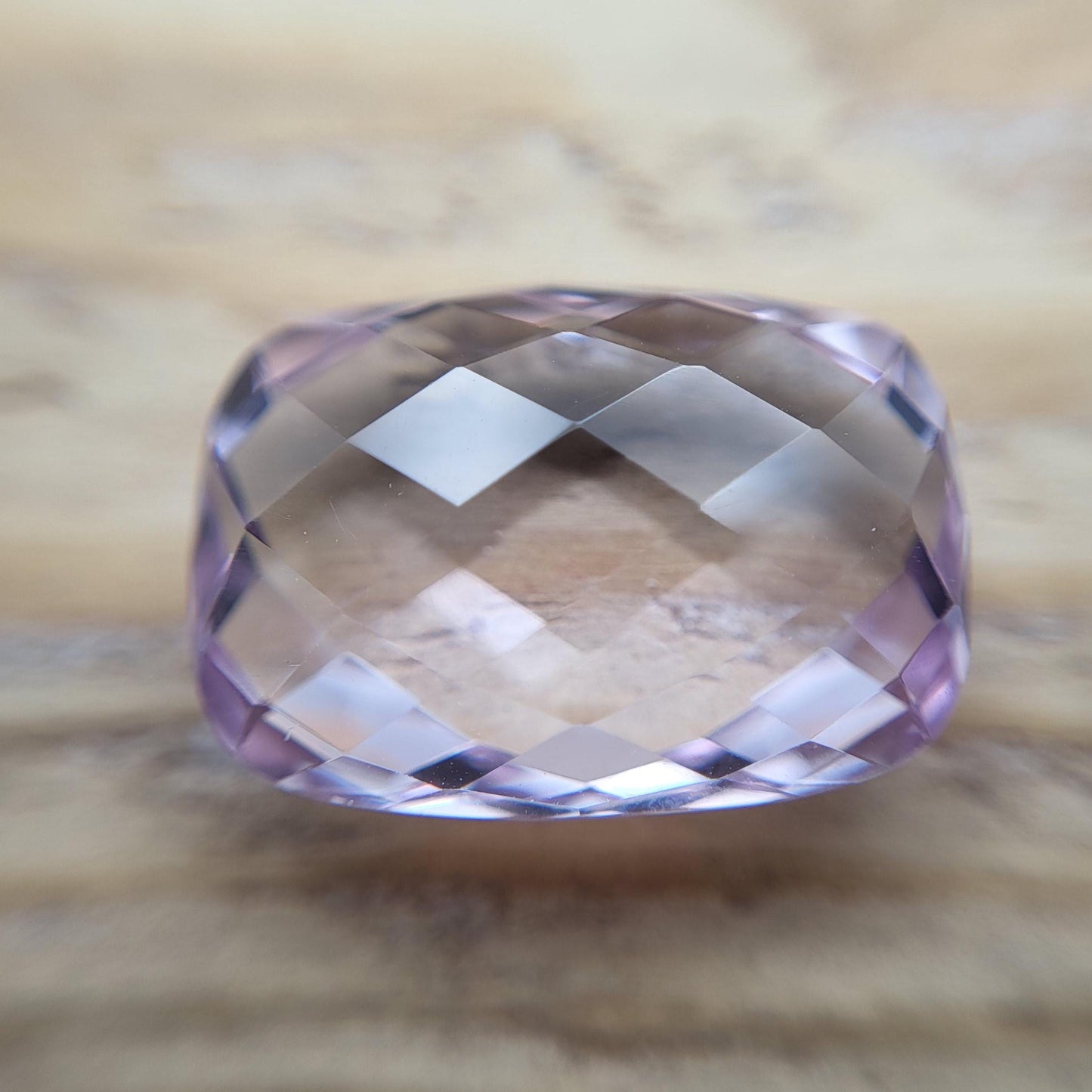 18x13mm Light Purple Amethyst, 12.14 Carat Cushion Cut Gemstone