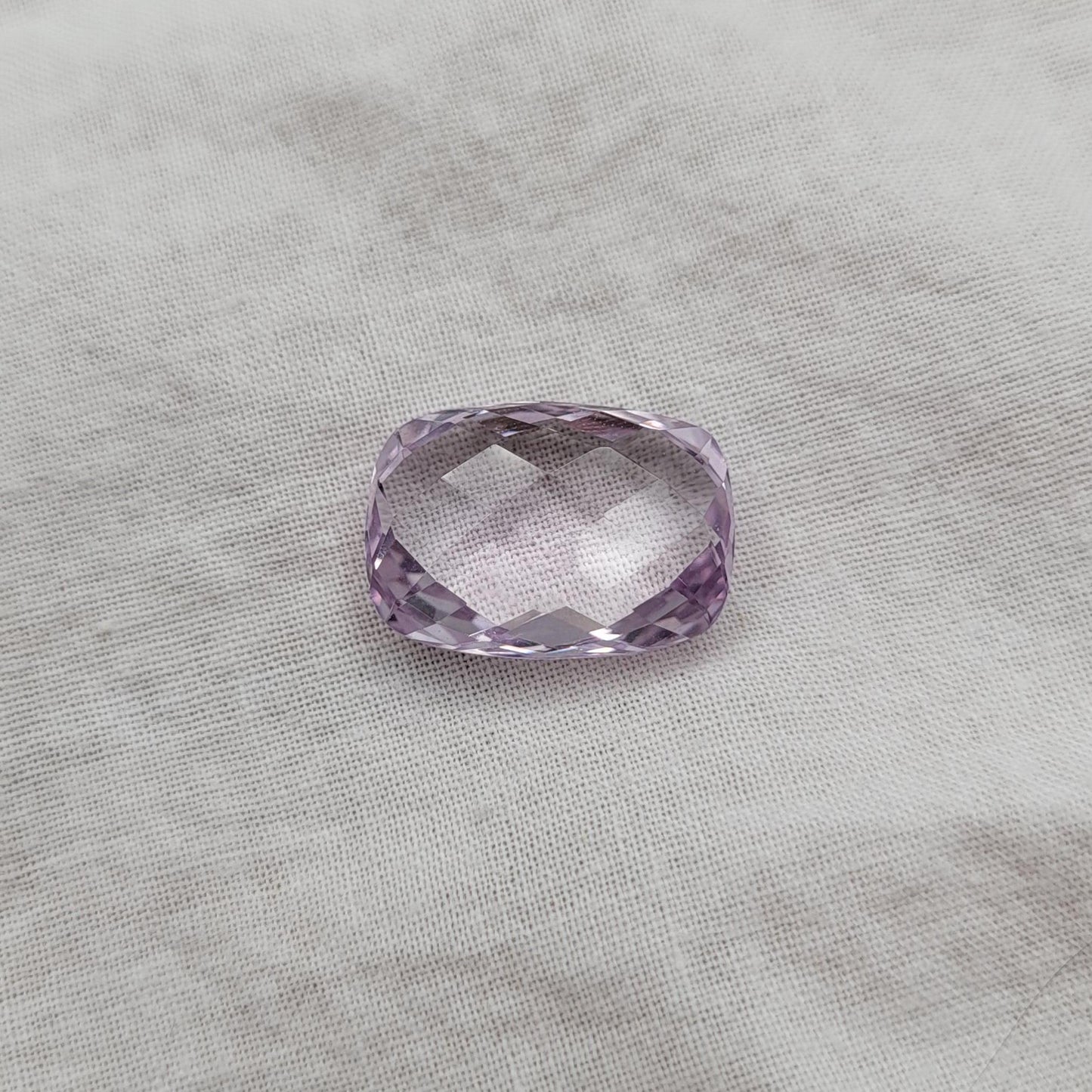 18x13mm Light Purple Amethyst, 12.14 Carat Cushion Cut Gemstone