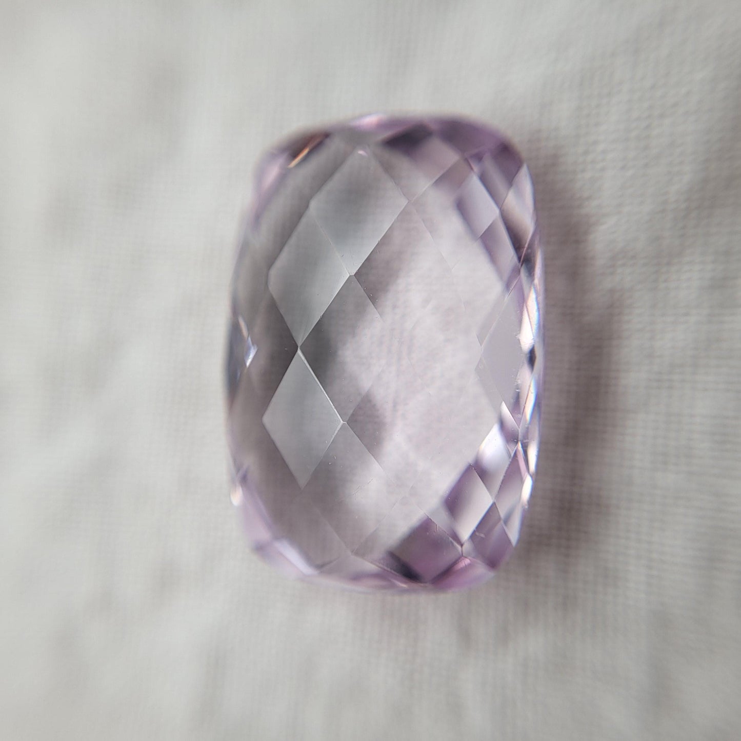 18x13mm Light Purple Amethyst, 12.14 Carat Cushion Cut Gemstone