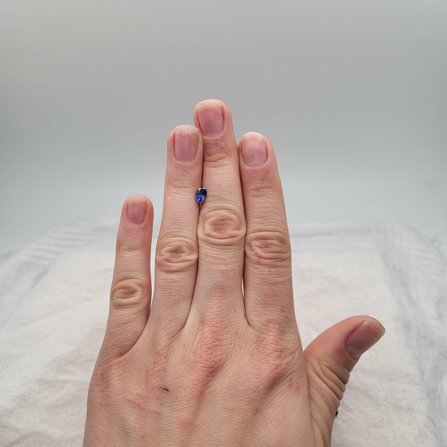 One- 6x4mm, Lab Blue Sapphire, Lab Sapphire