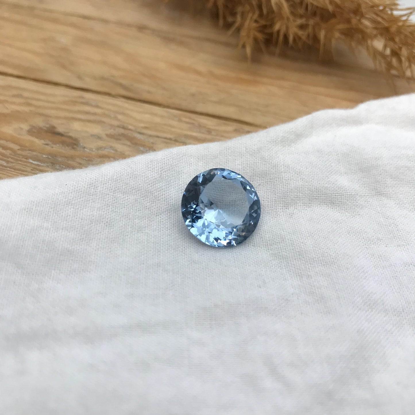 10 Carat Lab Created Blue Spinel 13.5mm Round