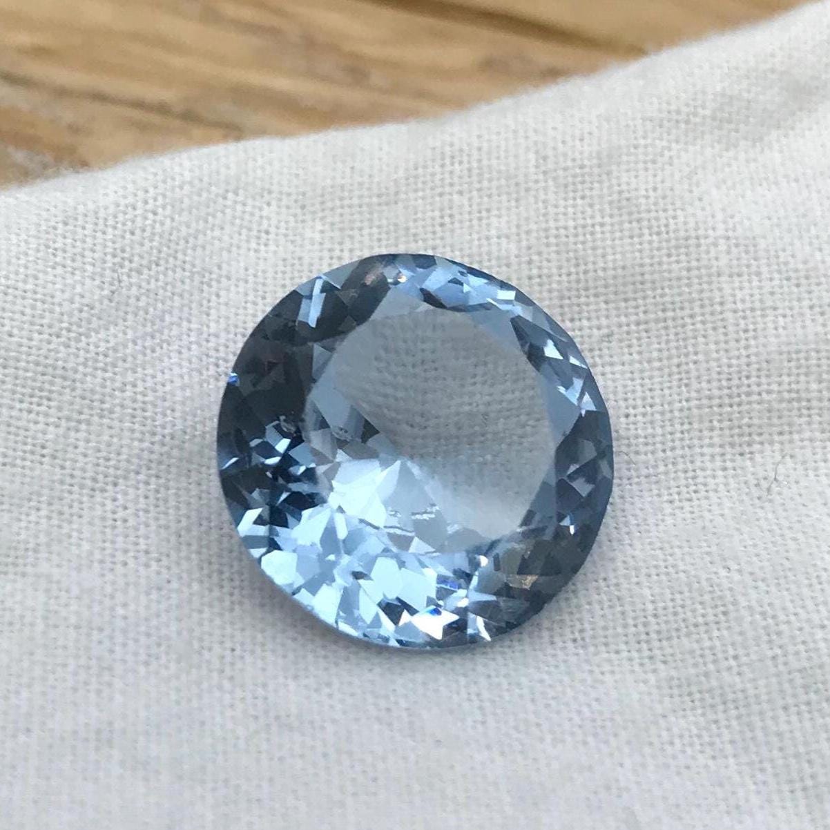 10 Carat Lab Created Blue Spinel 13.5mm Round