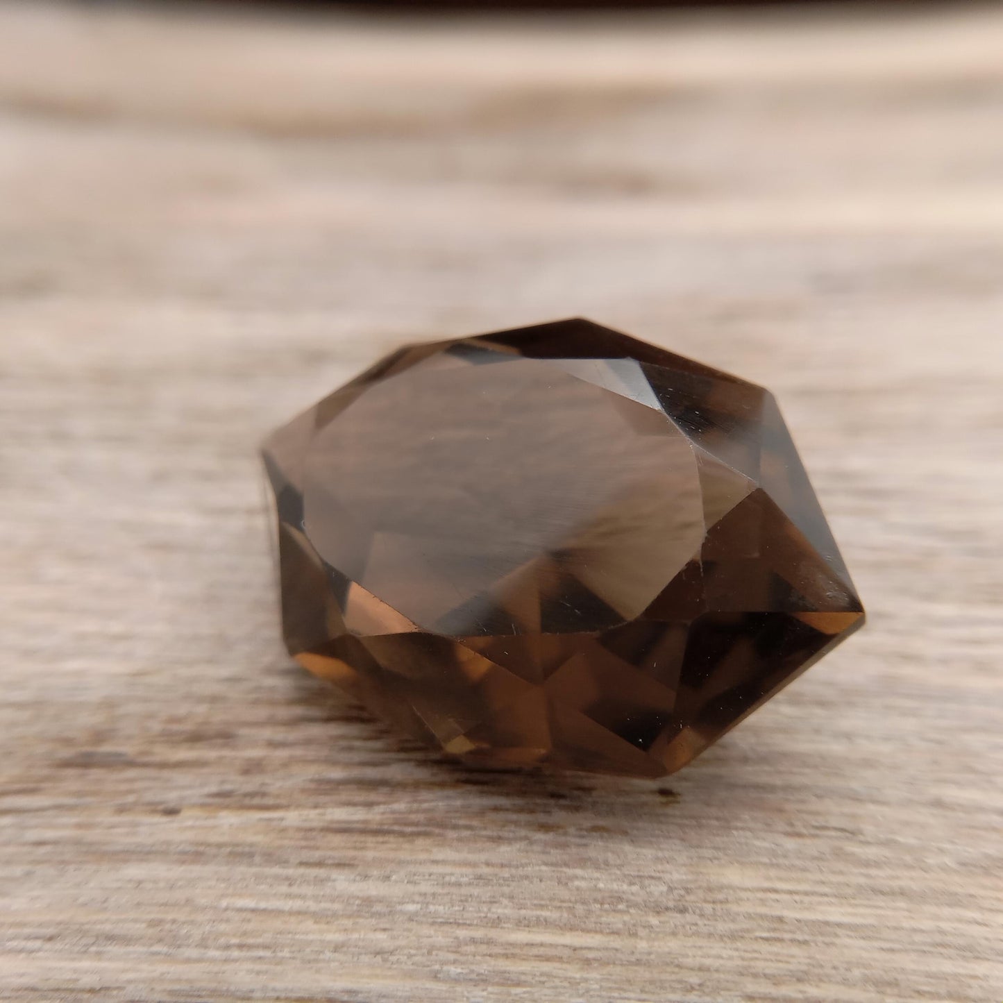 23.81 carat Natural Smoky Quartz, 25.3x17.4mm Fancy Cut Loose Stone Gemstone Brown Gem 25x17mm